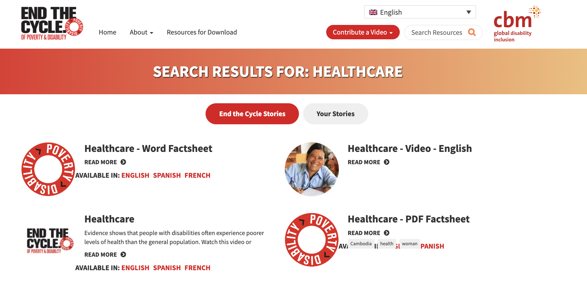 CBM Australia (2013) End the Cycle Indepth: Healthcare | DID4all
